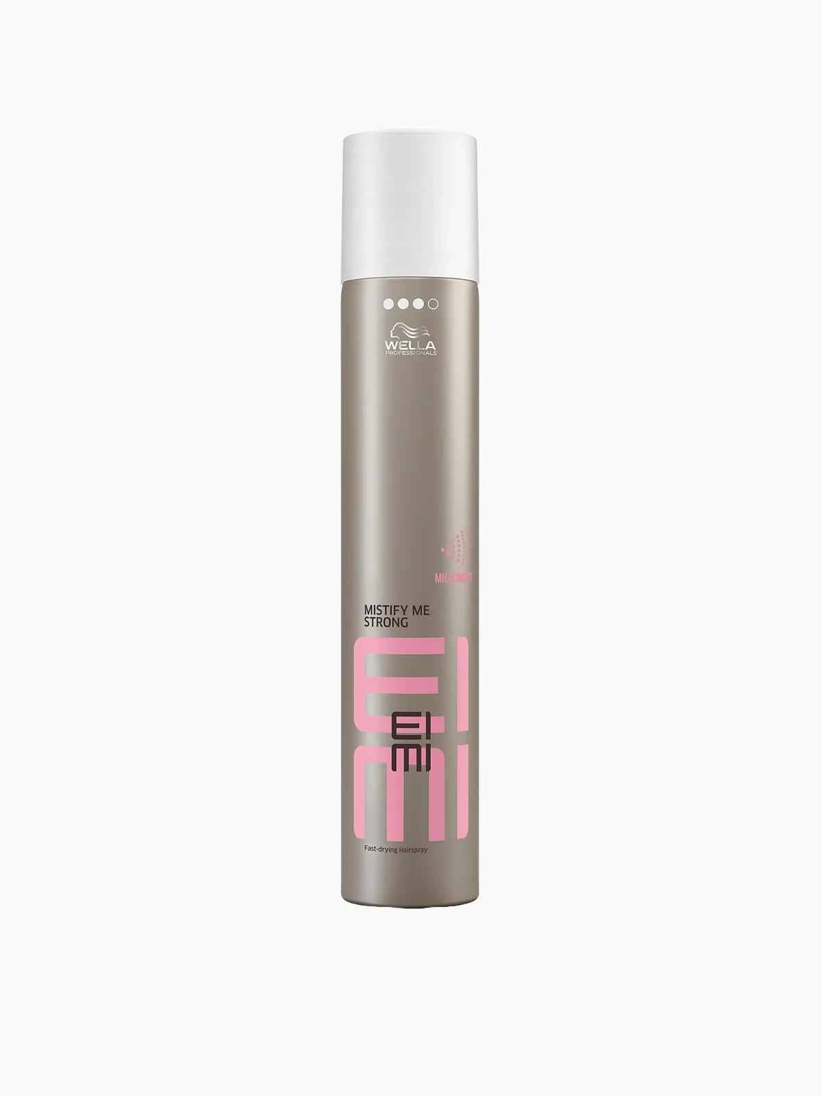 Wella Professionals Care EIMI Mistify Me Strong Hairspray 500ml, large aerosol can with branded label