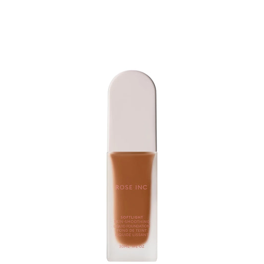ROSE INC Softlight Skin - Smoothing Liquid Foundation 30ml - 27C Deep Cool, glass bottle with pump dispenser