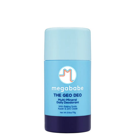 Megababe Geo Deo Multi-Mineral Daily Deodorant 75g with zinc oxide and shea butter