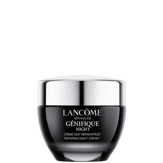 Lancôme night cream with Advanced Genifique formula for skin repair