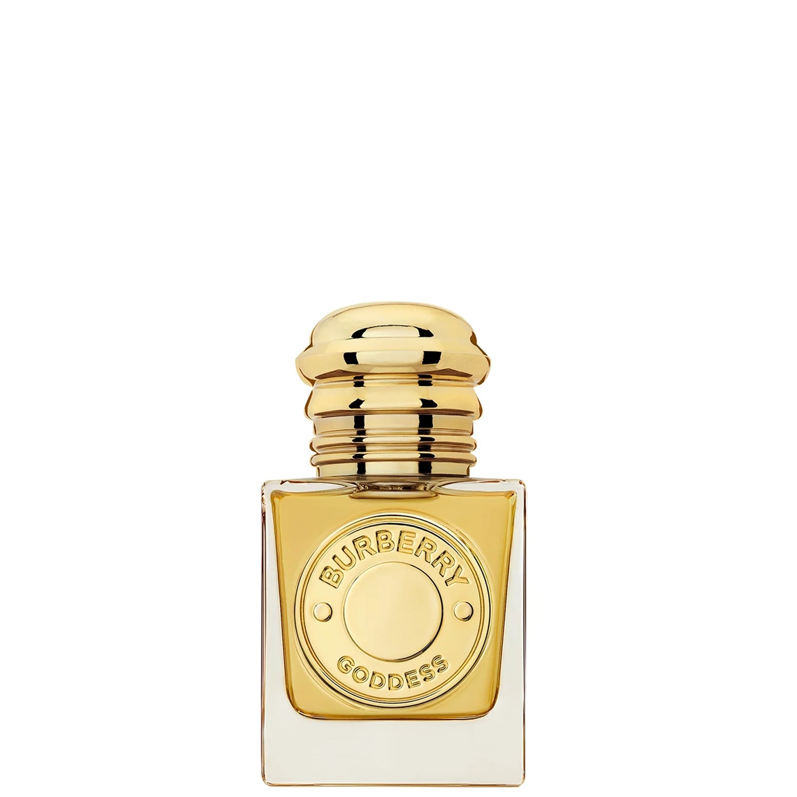 Burberry Goddess Intense Eau de Parfum for Women 30ml — vanilla quartet brightened by lavender; compact gold-toned square bottle.