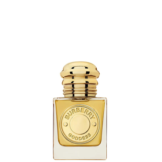 Burberry Goddess Intense Eau de Parfum for Women 30ml — vanilla quartet brightened by lavender; compact gold-toned square bottle.