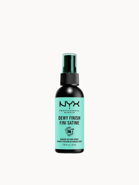 NYX Professional Makeup Setting Spray - Dewy Finish/Long Lasting, 60ml spray bottle with fine mist nozzle