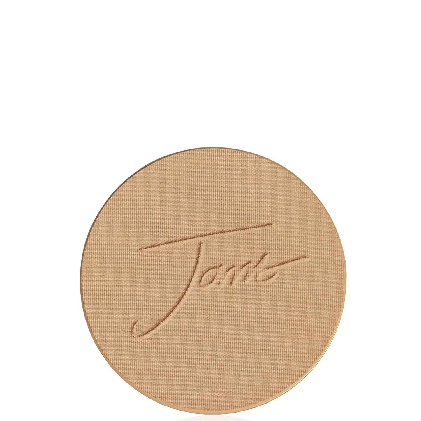 JANE IREDALE PUREPRESSED BASE MINERAL FOUNDATION SPF 20 REFILL - LATTE by Jane Iredale — genuine product, minor packaging flaw, unused formula.