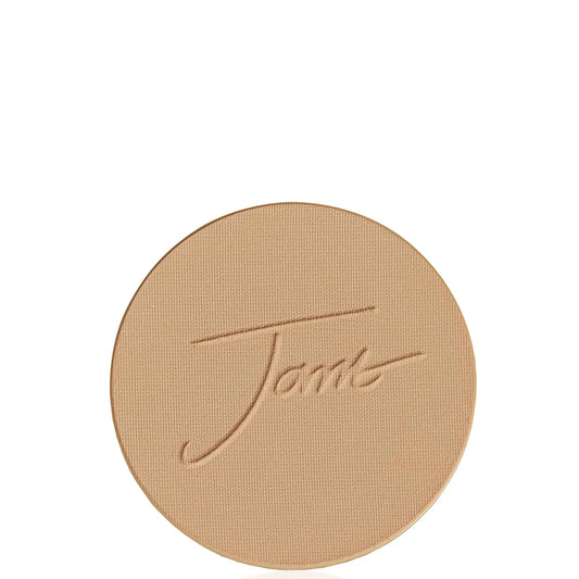 JANE IREDALE PUREPRESSED BASE MINERAL FOUNDATION SPF 20 REFILL - LATTE by Jane Iredale — genuine product, minor packaging flaw, unused formula.