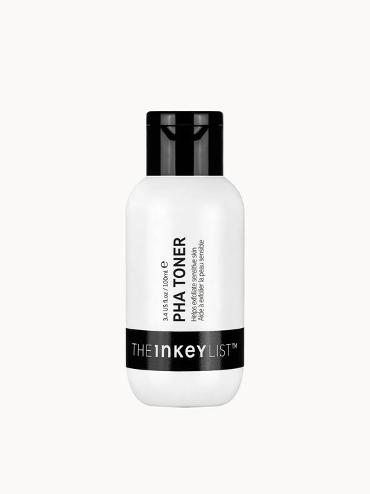 The INKEY List PHA Toner bottle, 100ml, shown upright with flip-cap lid.