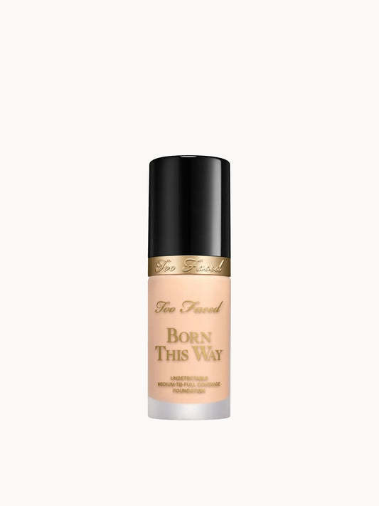 Too Faced Born This Way Original Foundation Pearl 30ml, glass bottle with gold pump