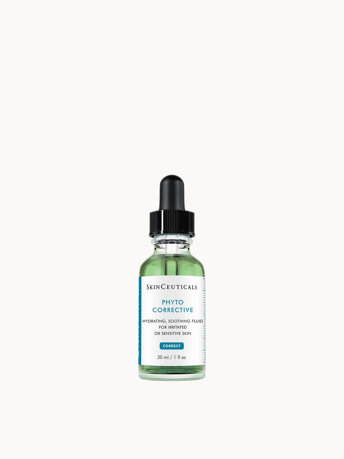 Skinceuticals Phyto Corrective Hyaluronic Acid Serum Gel 30ml, green glass bottle with dropper