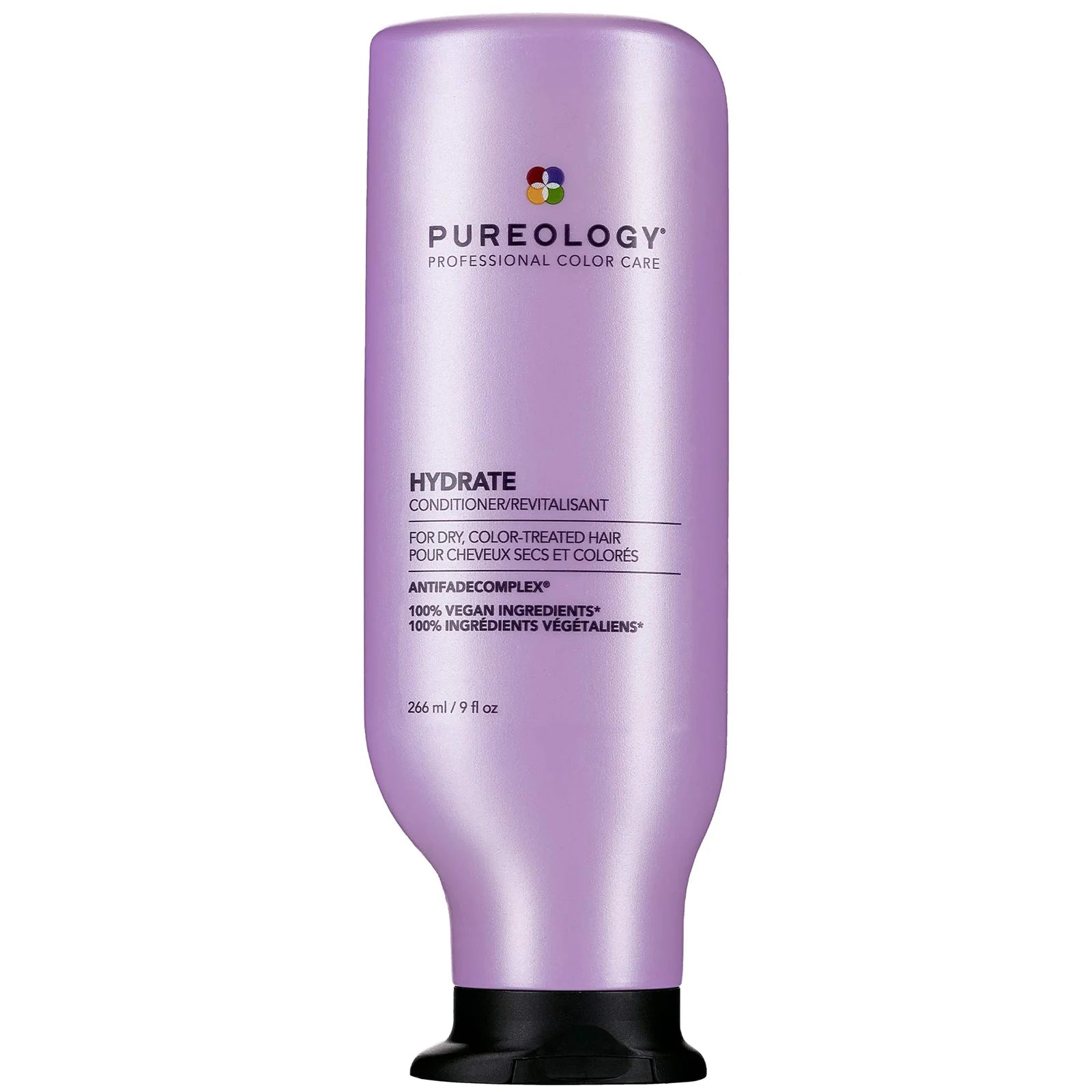 Pureology Hydrate Conditioner 266ml – moisturising vegan conditioner for colour-treated hair with AntiFade Complex, micro-emulsion tech, jojoba, sage and tea tree.