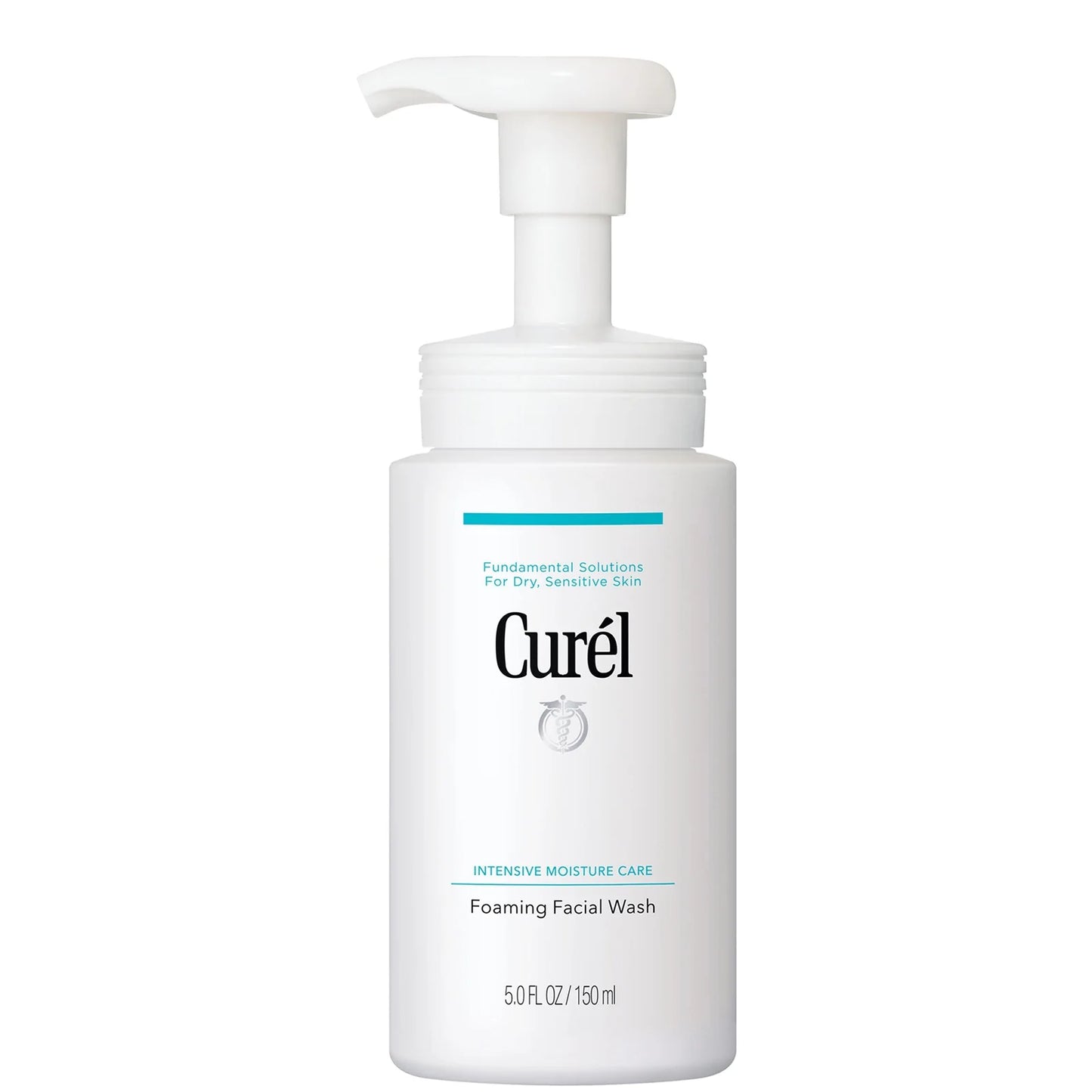 Curél Foaming Facial Wash 150ml – gentle foaming cleanser for dry sensitive skin with Ceramide Care Technology.
