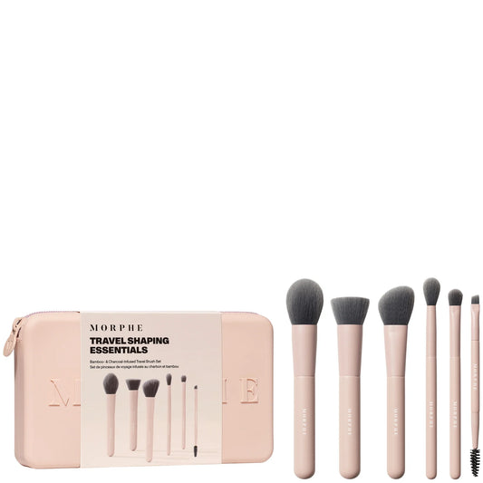 Morphe Shaping Essentials Travel Brush Set, six brushes with silicone pouch