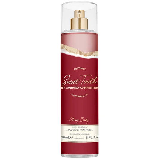 Sabrina Carpenter Cherry Baby Body Mist 236ml perfume spray bottle packaging