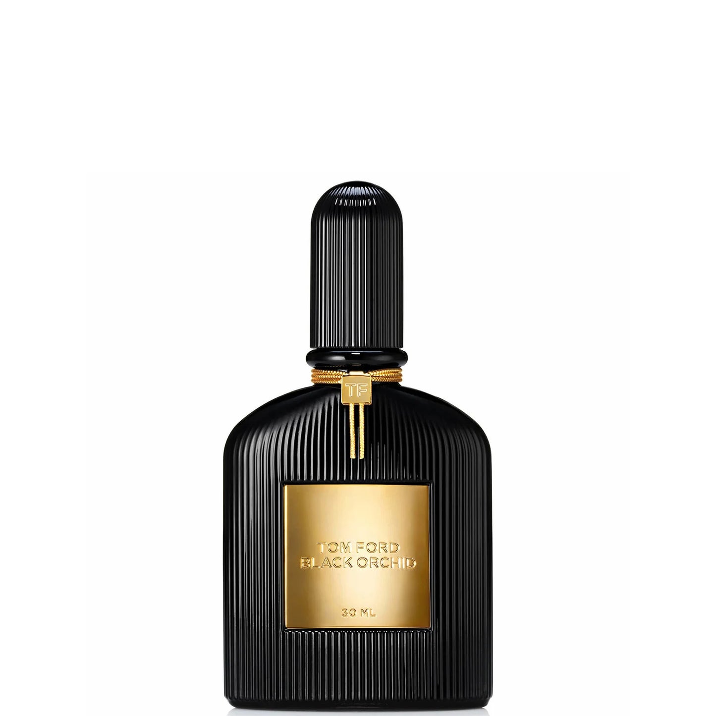 Tom Ford Black Orchid Eau de Parfum 30ml sleek black rectangular glass bottle with gold lettering