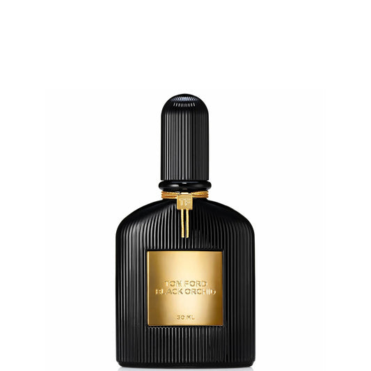 Tom Ford Black Orchid Eau de Parfum 30ml sleek black rectangular glass bottle with gold lettering