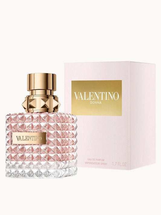 Valentino Donna Eau de Parfum for Her 50ml, glass spray bottle with decorative cap