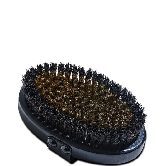 Higherdose Supercharge Copper Body Brush, wooden-backed brush with copper wire and horsehair bristles
