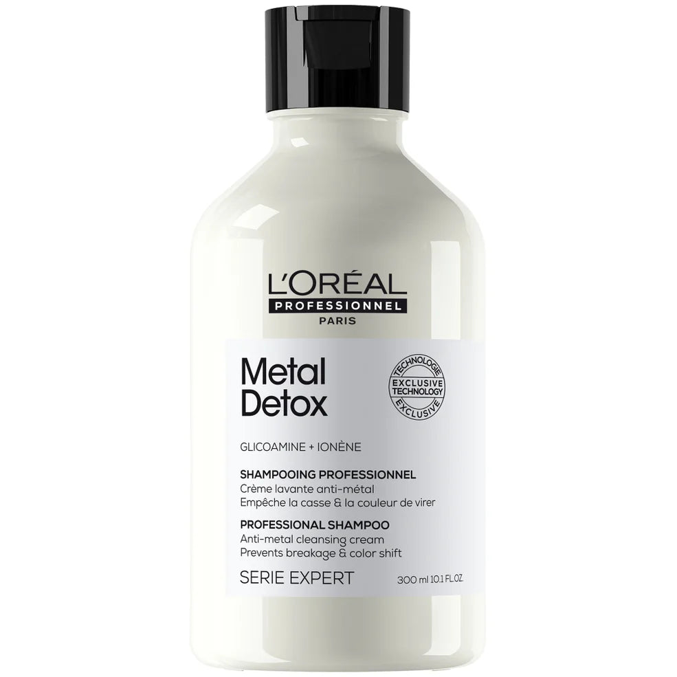 L'Oréal Professionnel Serie Expert Metal Detox Shampoo 300ml, hydrating cleanser that leaves hair soft and refreshed.