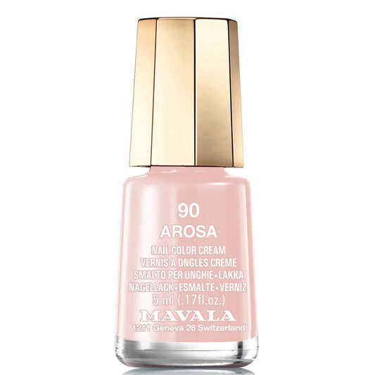 Mavala Nail Polish 5ml - Arosa, small glass nail polish bottle with black cap