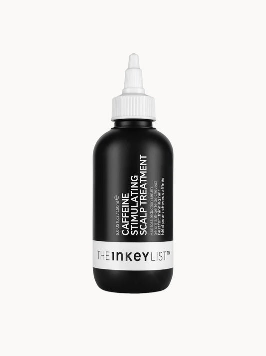 The INKEY List Caffeine Stimulating Scalp Treatment 150ml, plastic bottle with nozzle applicator