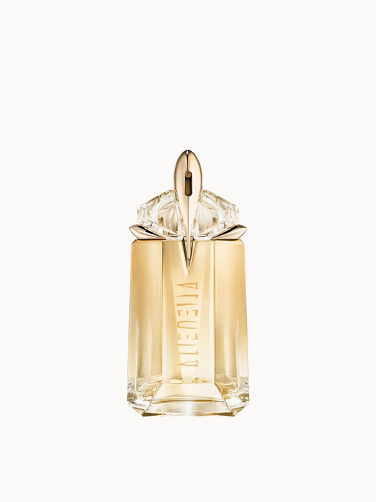 MUGLER Alien Goddess Eau de Parfum - 60ml, refillable talisman-shaped bottle with golden gradient