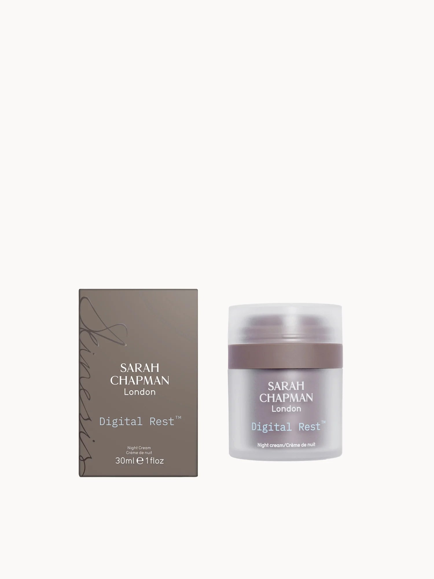 Sarah Chapman Digital Rest Night Cream 30ml — minor box damage — genuine product