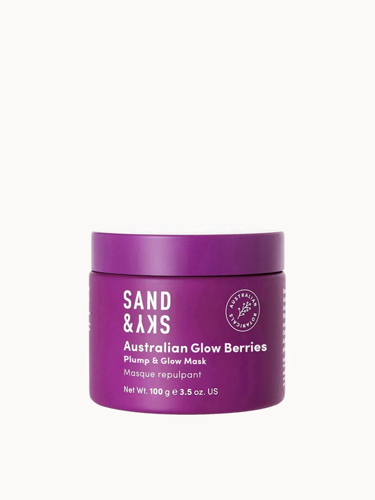 Sand & Sky Australian Glow Berries Plump & Glow Mask 100g, jar