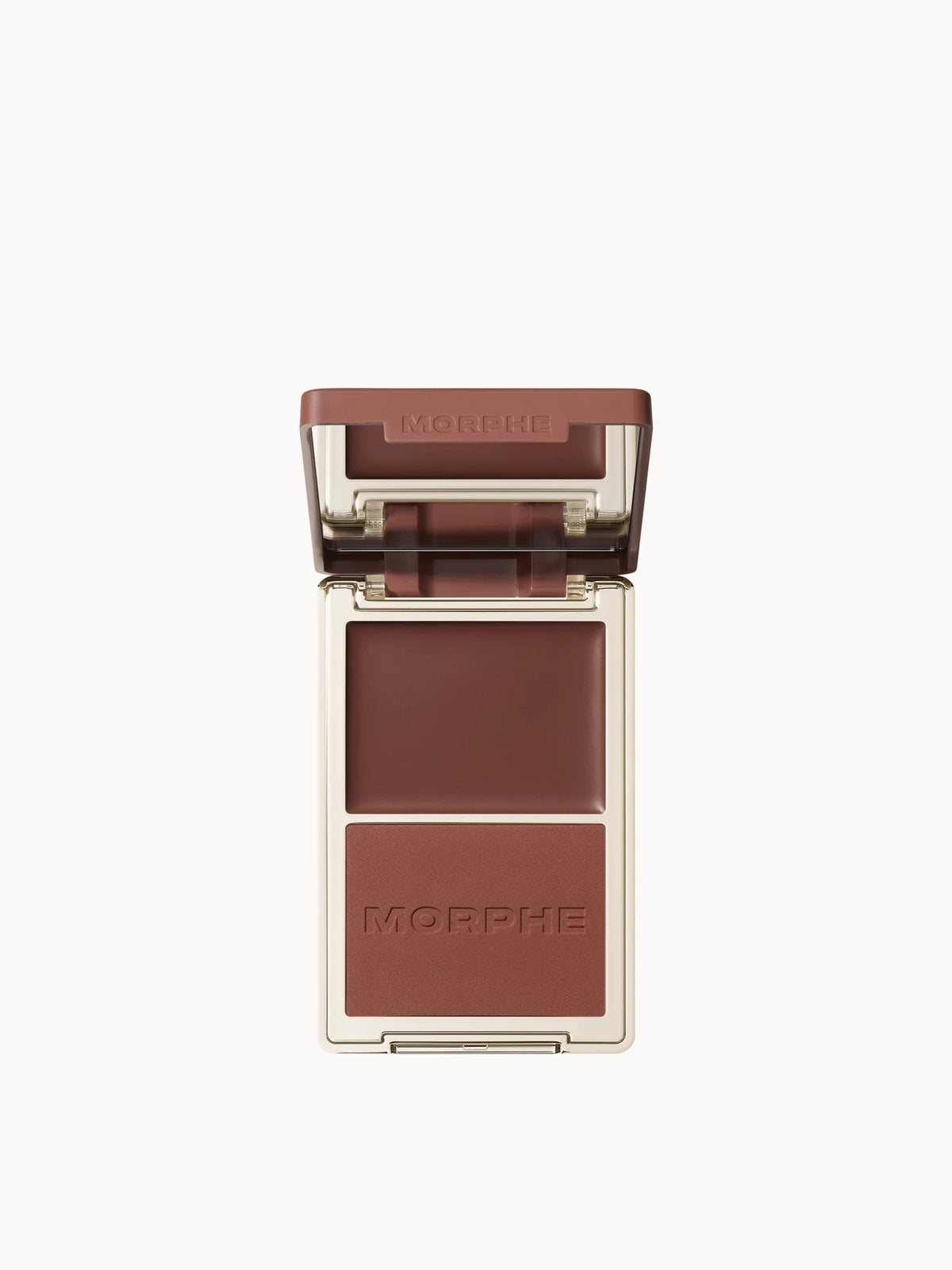 Morphe Cheek Thrills Bronze & Tone Duo 10g Fiji Beach, compact with cream and powder
