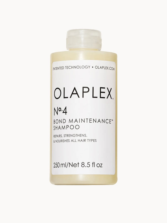 Olaplex No.4 Bond Maintenance Reparative Shampoo 250ml, white bottle with blue cap