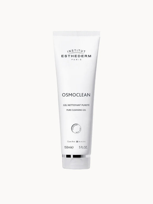 Institut Esthederm Osmoclean Face Cleansing Gel 150ml white plastic tube with a narrow flip cap