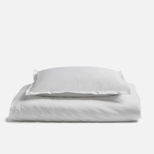 ESPA white 100% Egyptian cotton double duvet set