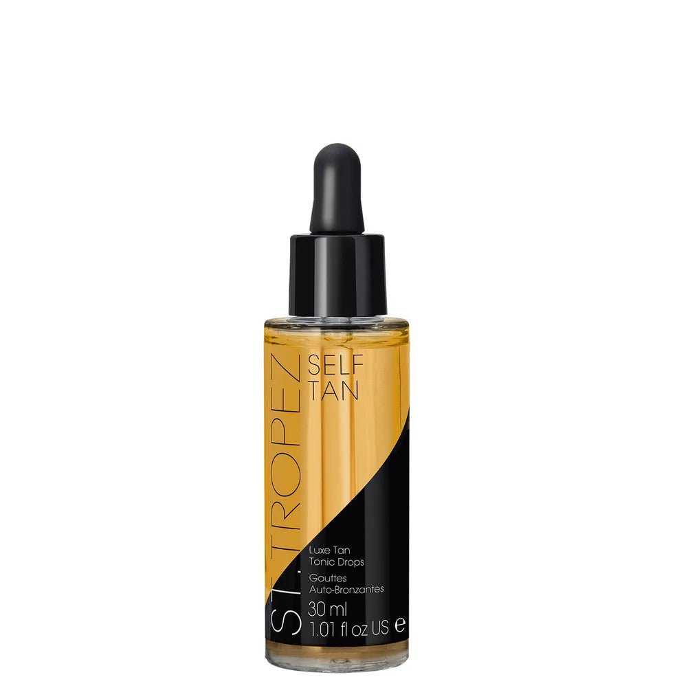 St. Tropez Tan Tonic Glow Drops for radiant, buildable colour
