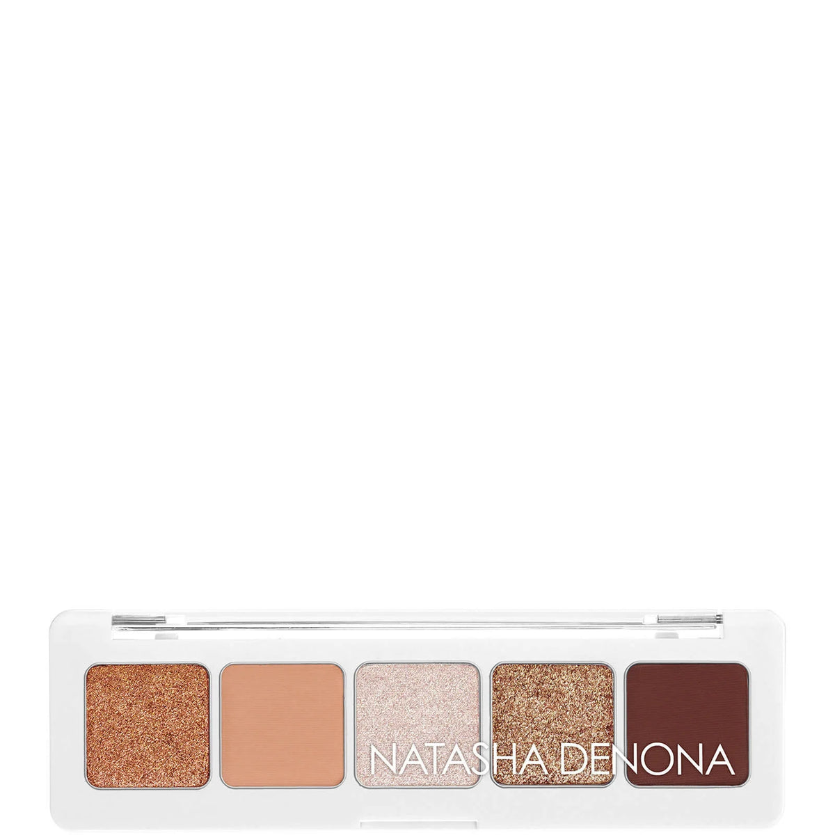 Natasha Denona Mini Nude Palette 4g, small compact palette with mirror and Natasha Denona gold logo