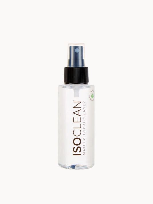 ISOCLEAN Makeup Brush Cleaner 110ml clear plastic bottle with a pump dispenser