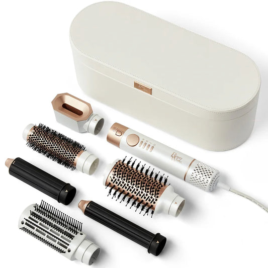 Beauty Works AERIS Multi-Styler hair styling tool with interchangeable attachments displayed in Beauty Works packaging