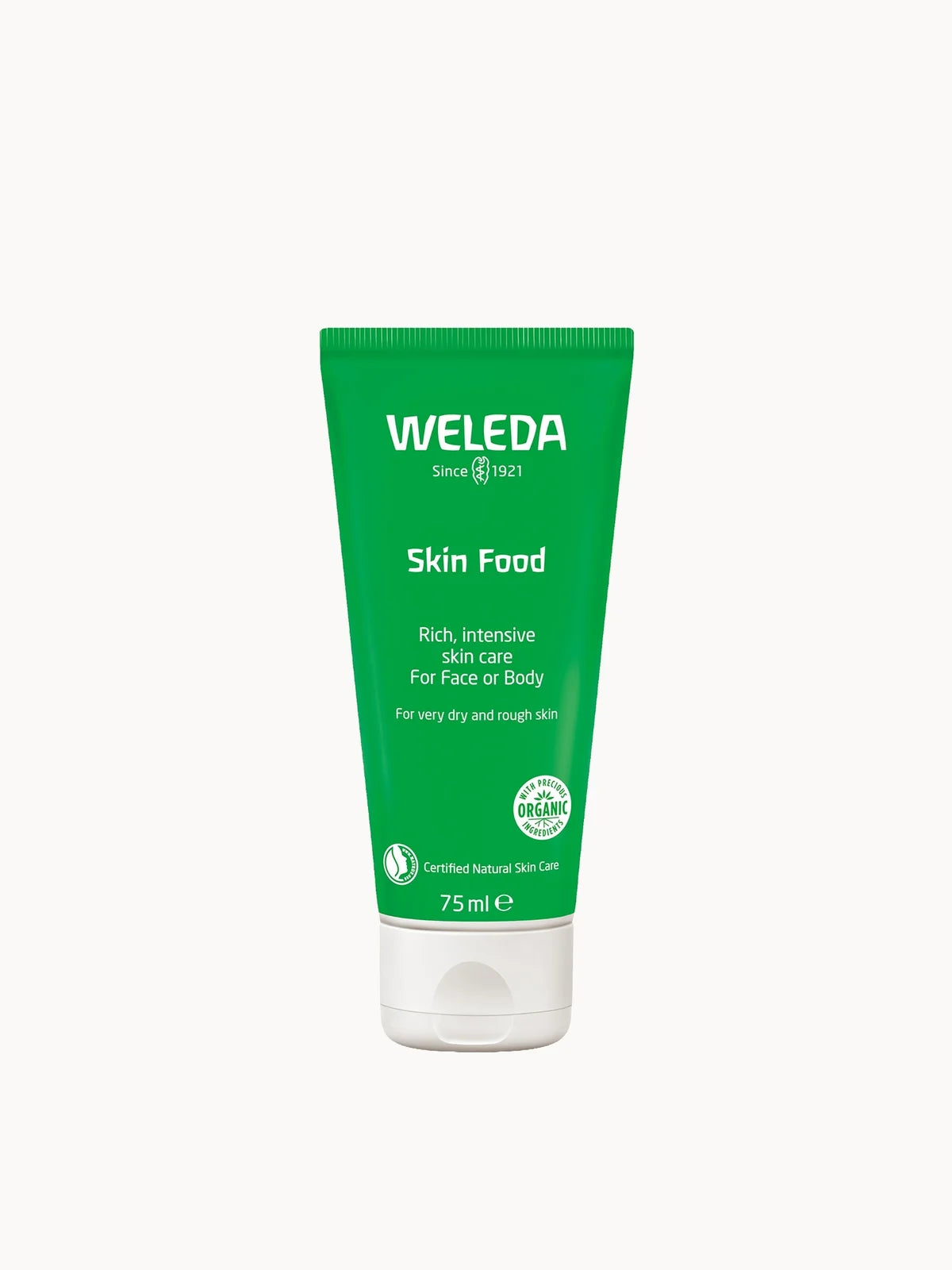 Weleda Skin Food 75ml, green aluminium tube with white cap