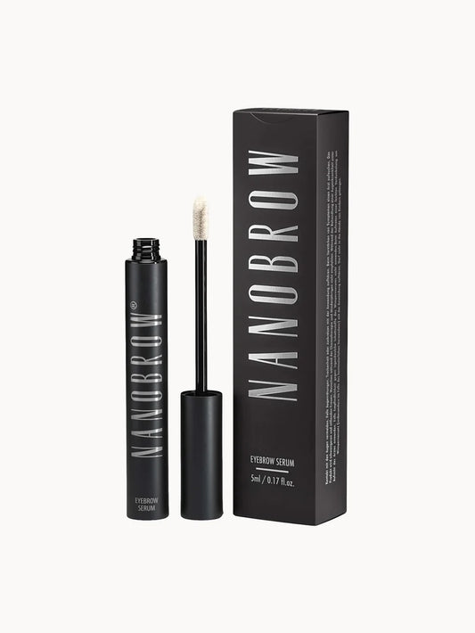 Nanobrow Eyebrow Serum, slim serum tube with precision brush applicator