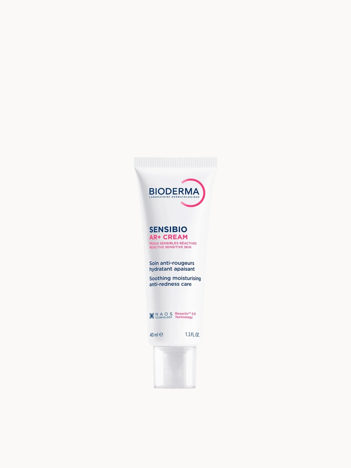 Bioderma Sensibio AR+ Anti - Redness Moisturiser for Sensitive Skin Prone to Rosacea 40ml, white tube