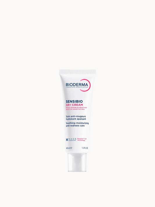 Bioderma Sensibio AR+ Anti - Redness Moisturiser for Sensitive Skin Prone to Rosacea 40ml, white tube