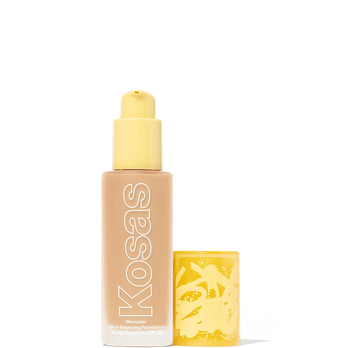 Kosas SPF25 Revealer Skin Improving Foundation 30ml - Light Neutral Warm 130, 30ml foundation bottle with pump dispenser