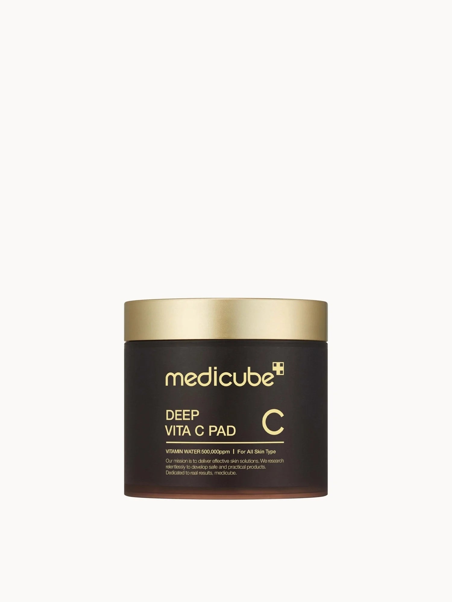 Medicube Deep Vita C Pad 70 piece tub of dual-textured toner pads