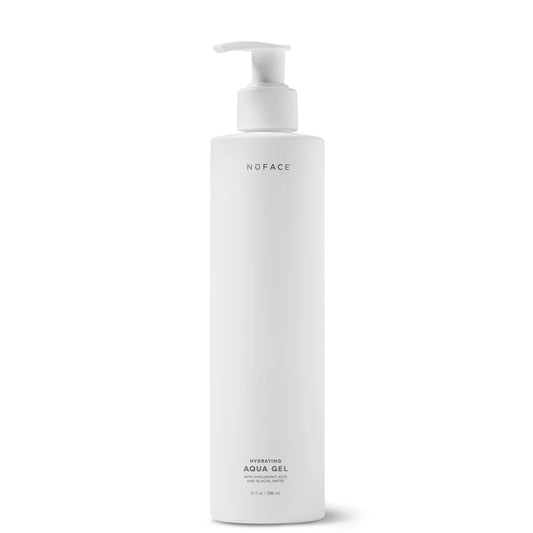 NuFACE Hydrating Aqua Gel pump bottle, 296ml conductive gel for devices