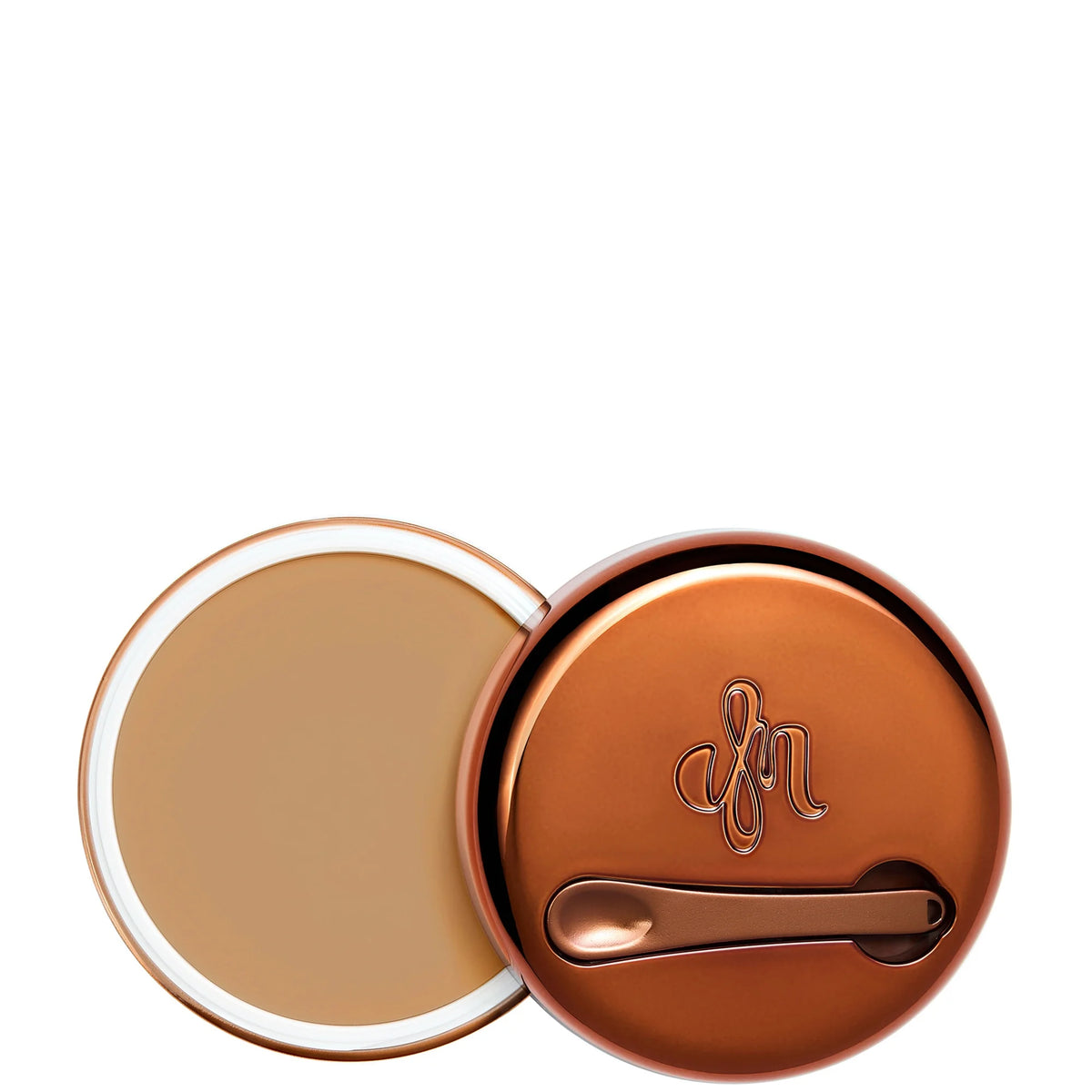 Danessa Myricks Beauty Yummy Skin Blurring Balm Powder 18g - 4, round flat compact with a lid