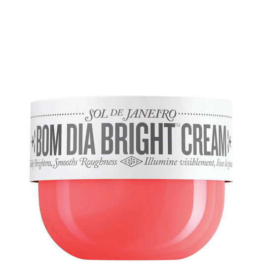 Sol de Janeiro Bom Dia Bright Cream 240ml in coral yellow packaging