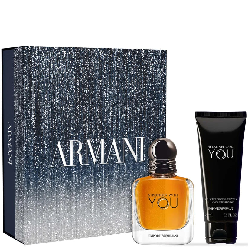 Armani Stronger With You EDT 50ml men’s fragrance gift set, boxed set for gifting