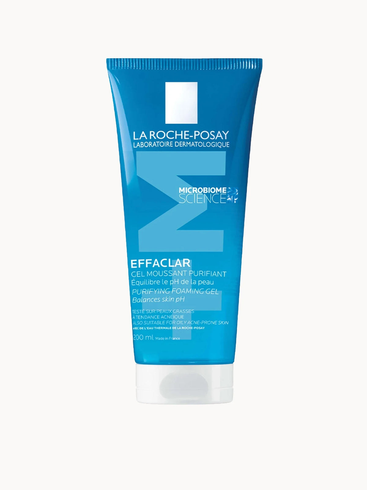 La Roche-Posay Effaclar Purifying Foaming Gel Cleanser 200ml, orange pump tube