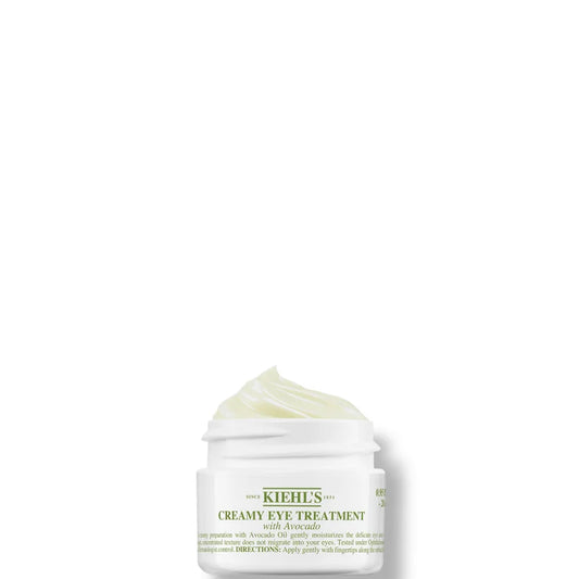 Kiehl's Creamy Eye Treatment with Avocado 28g small round jar with white lid and green label packaging