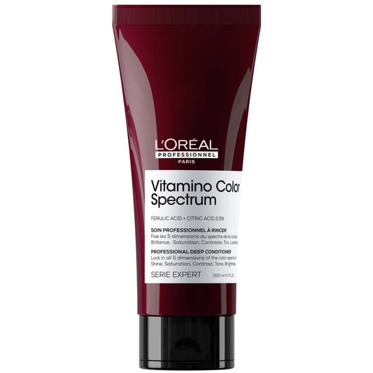 L'Oréal Professionnel Vitamino Color Spectrum Conditioner 200ml sleek bottle with flip cap and bold coloured label