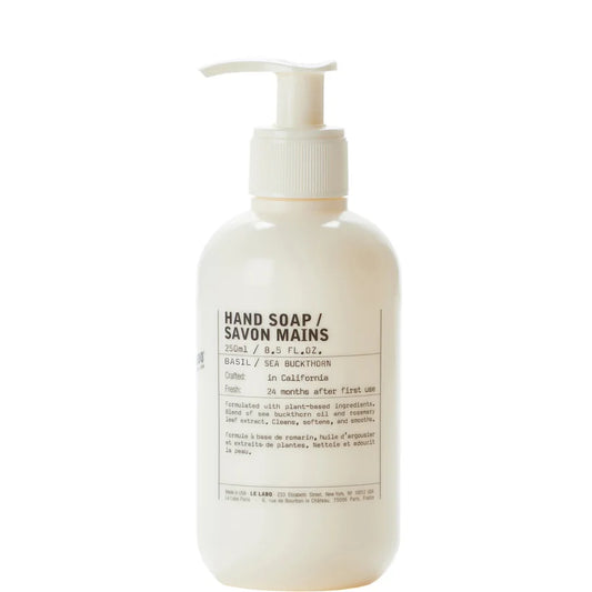 Le Labo Basil hand soap 250ml, aromatic liquid hand wash for everyday cleansing