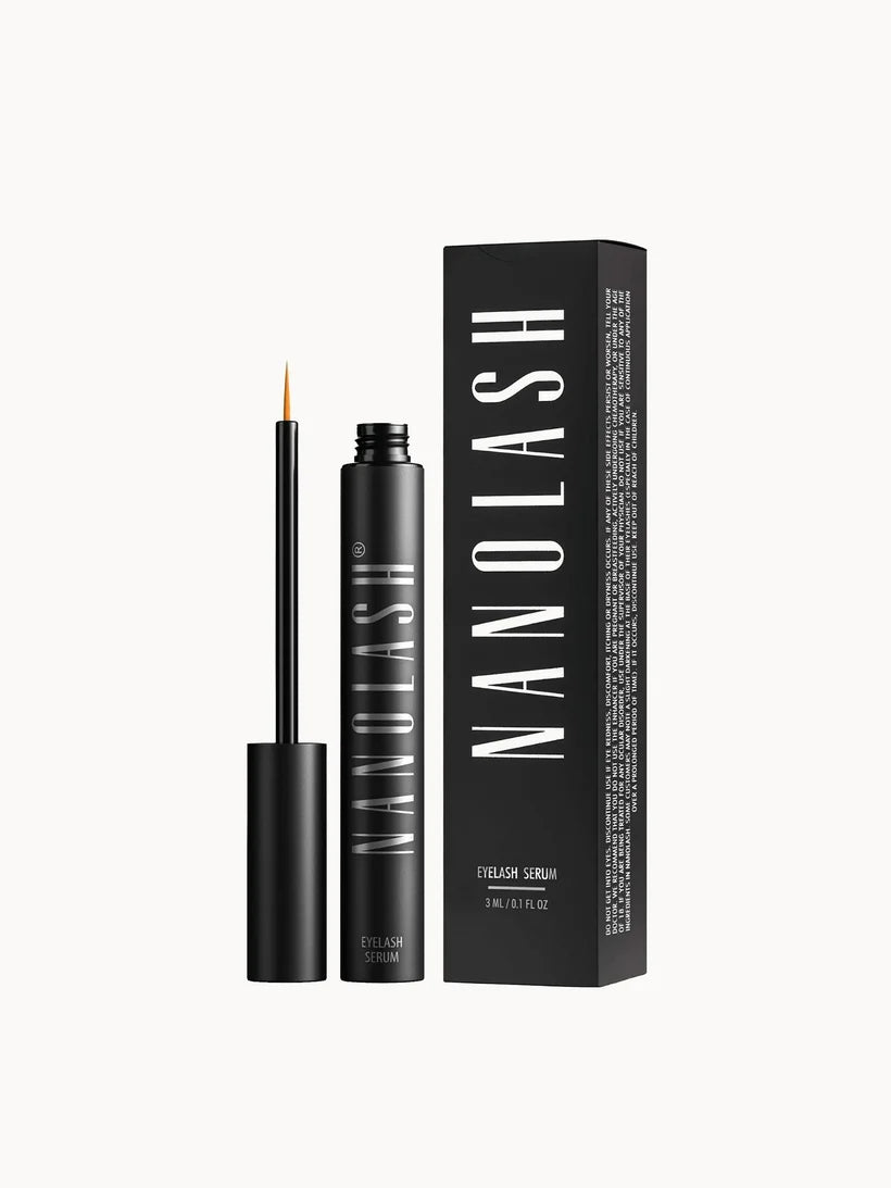 Nanolash Eyelash Serum 3ml slim tube with a fine brush applicator