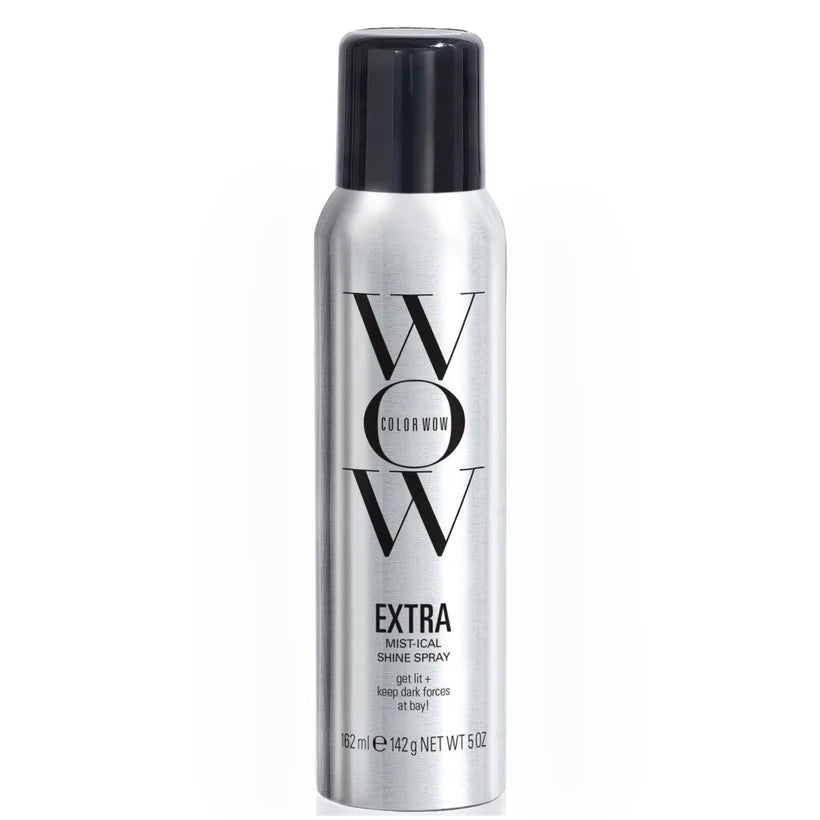 Color Wow Extra Mist-ical Shine Spray 162ml, clear mist spray bottle with pink cap